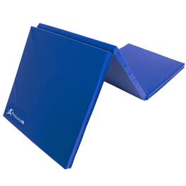 ProsourceFit - Tri-Fold Folding Exercise Mat, 6 ft x 2 ft - Blue
