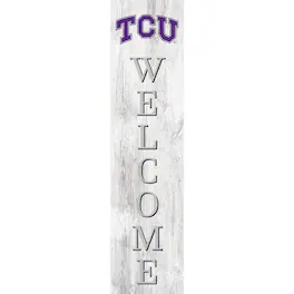 Fan Creations - TCU Horned Frogs 48'' Welcome Leaner - Multicolor