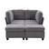 Left. Kadyn - U-Shaped 6-Seat Sectional, Convertible Modular Design with Chaise and Storage Ottoman, Gray - Gray.