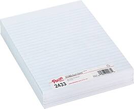 Pacon - 10-1/2" x 8" Essay and Composition Loose Leaf Paper, 3/8" Ruled without Margin, 500 Sheets/Pack - White