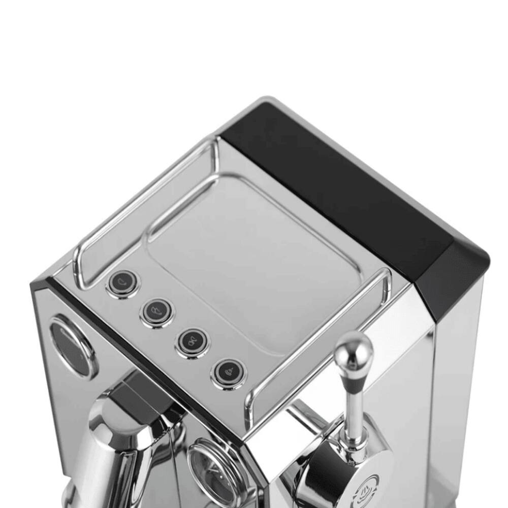 Alt View 6. Plum Chef - Semi-Automatic Espresso Machine 15 Bar 1450W Coffee Maker with Milk Frother 58mm Portafilter Ivory White - Ivory White.