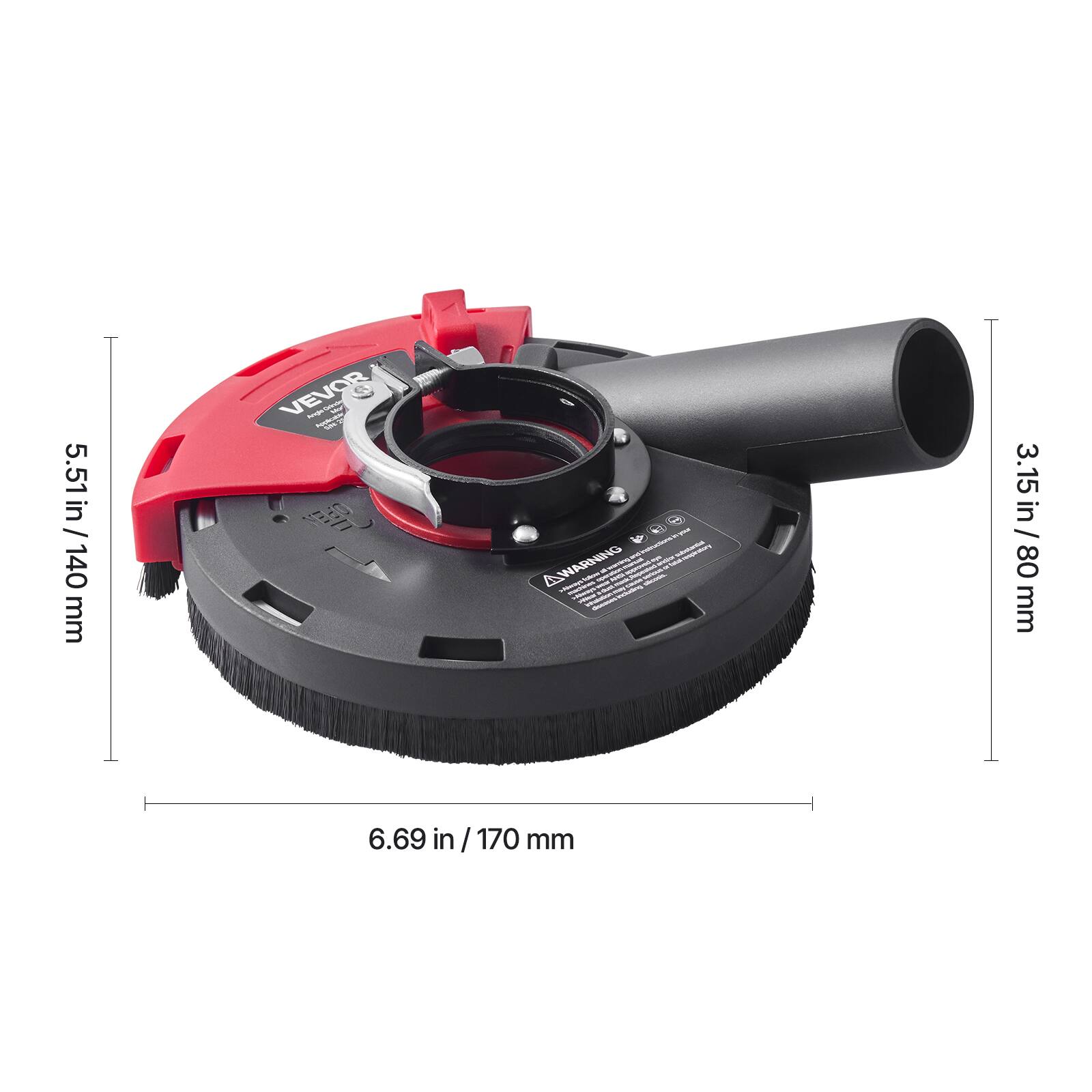 5.51 in / 140 mm  
3.15 in / 80 mm  
6.69 in / 170 mm