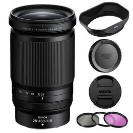 Nikon - NIKKOR Z 28-400mm f/4-8 VR Lens + Lens Filter Kit (4pc Bundle)