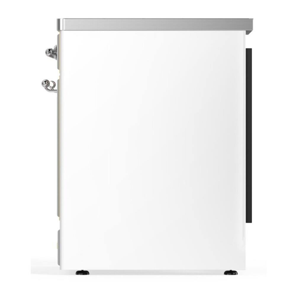 Alt View 7. ILVE - ILVE Majestic II Series  30 in. Induction Range with 4 Induction Elements (Chrome Trim) - White.