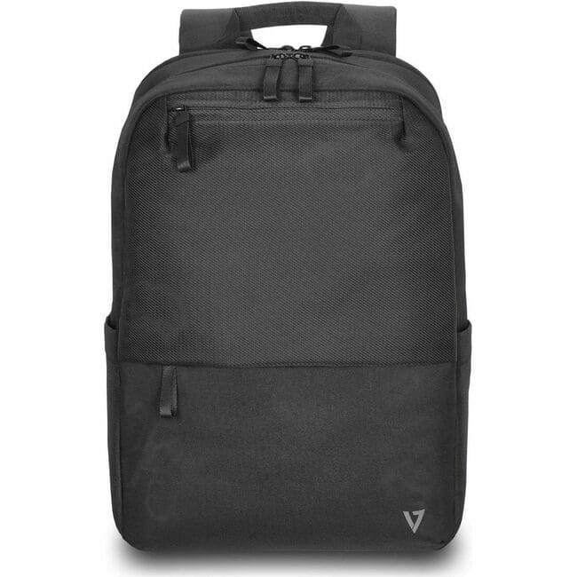 Eco-Friendly CBP16-ECO2 Carrying Case (Backpack) for 15.6" to 16" Notebook - V7 RPET Eco-Friendly Recycled ma - Black