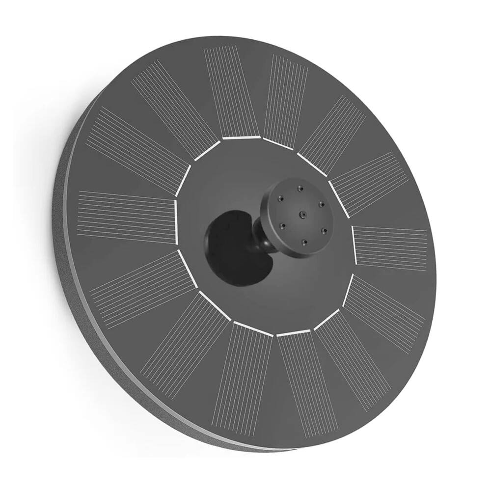 Angle. MOVSSOU - Solar Fountain Pump for Bird Bath Garden Outdoor - Black.