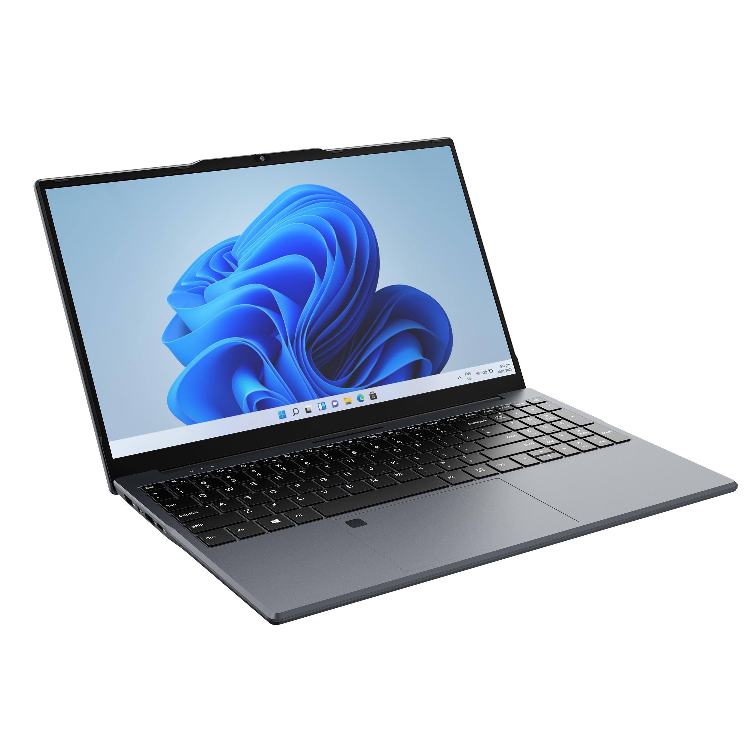 Alt View 4. Hotface - Hotface 15.6" Full HD IPS Laptop,Intel Processor N95,16GB RAM,1TB SSD,Intel UHD Graphics,Win 11 Pro,Gray - Gray.
