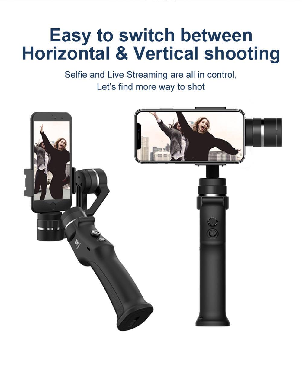 Easy to switch between Horizontal & Vertical shooting  
Selfie and Live Streaming are all in control,  
Let's find more way to shot
