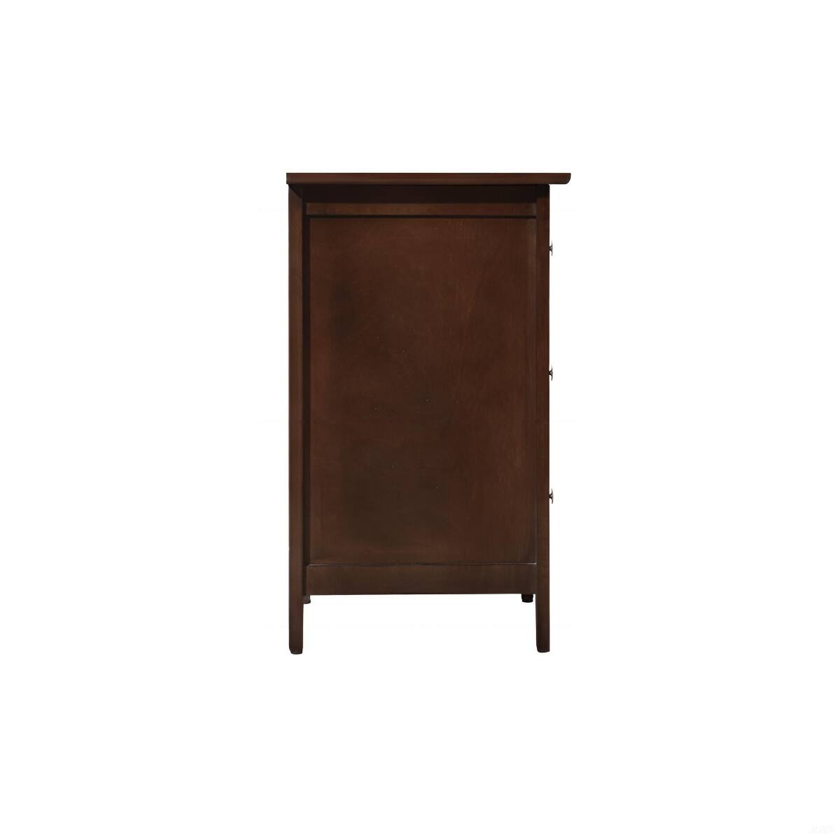 Alt View 1. Loheer - Loheer Cappuccino 3 Drawer Nightstand, Transitional Bedside Storage Table - Cappuccino.