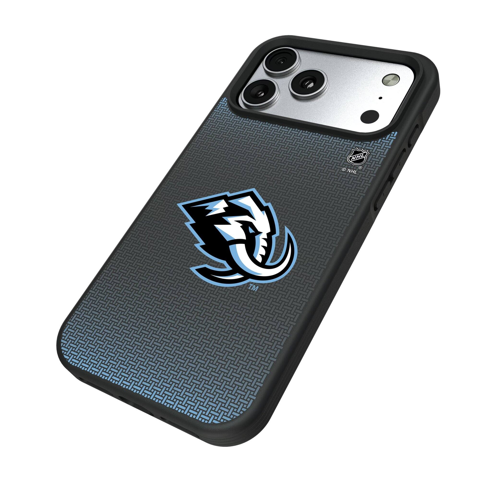 Alt View 1. Keyscaper - Utah Mammoth Linen Bump Case with 8.2ft Drop Protection - 15 Pro - Black.