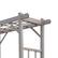 Alt View 6. Dura-Trel - Dura-Trel Elmwood Arbor 57" x 84" PVC Outdoor Garden Arch Lattice Trellis, Mocha - Mocha.