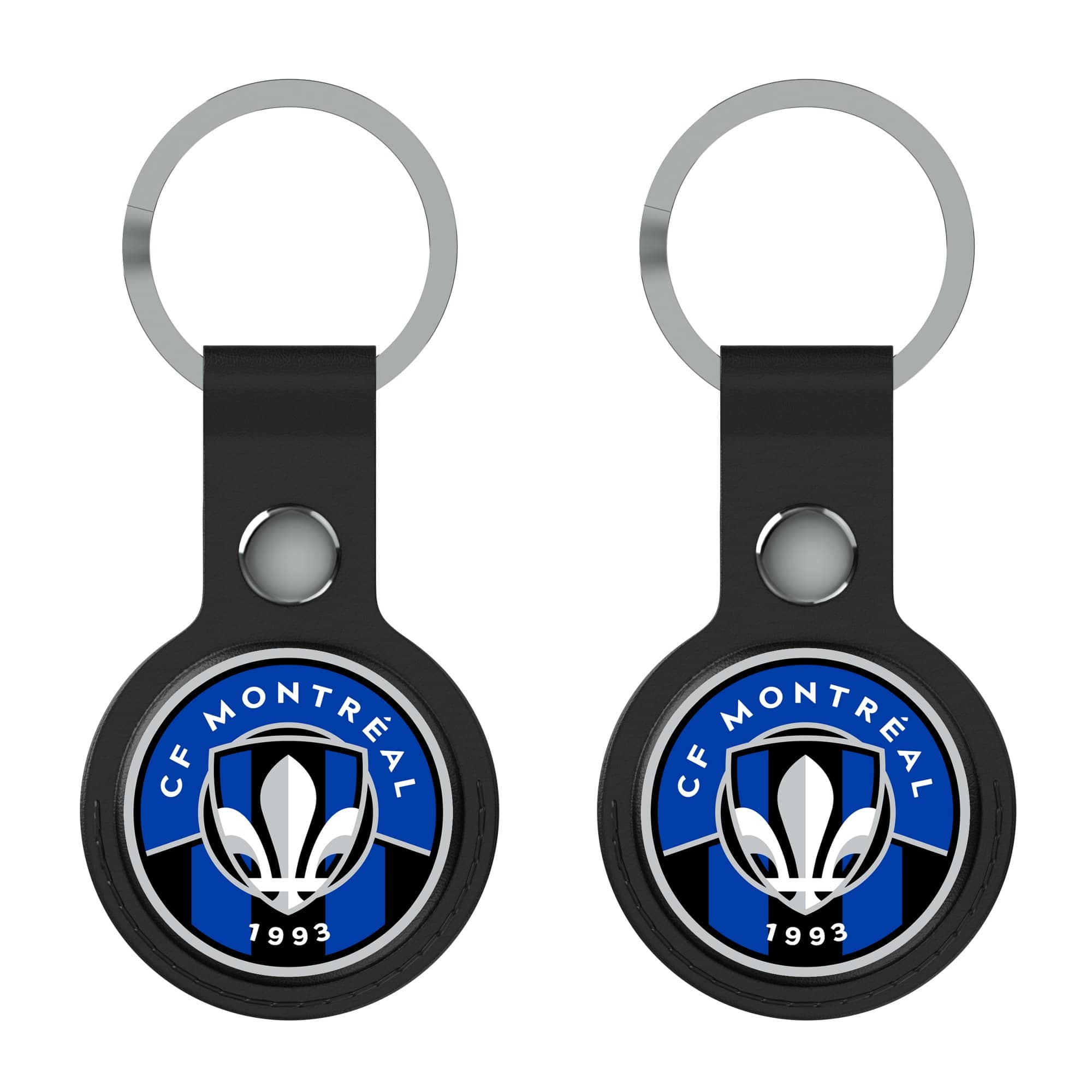 Keyscaper - CF Montreal Two-Pack Insignia AirTag Holders - No Size - Black