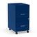 Front. Staples - 2-Drawer Mobile Vertical File Cabinet, Letter Size, Lockable, 26.3"H x 14.3"W x 18.9"D - Blue.