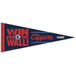 WinCraft - LA Clippers 2025 NBA Playoffs 12'' x 30'' Premium Pennant - Multicolor