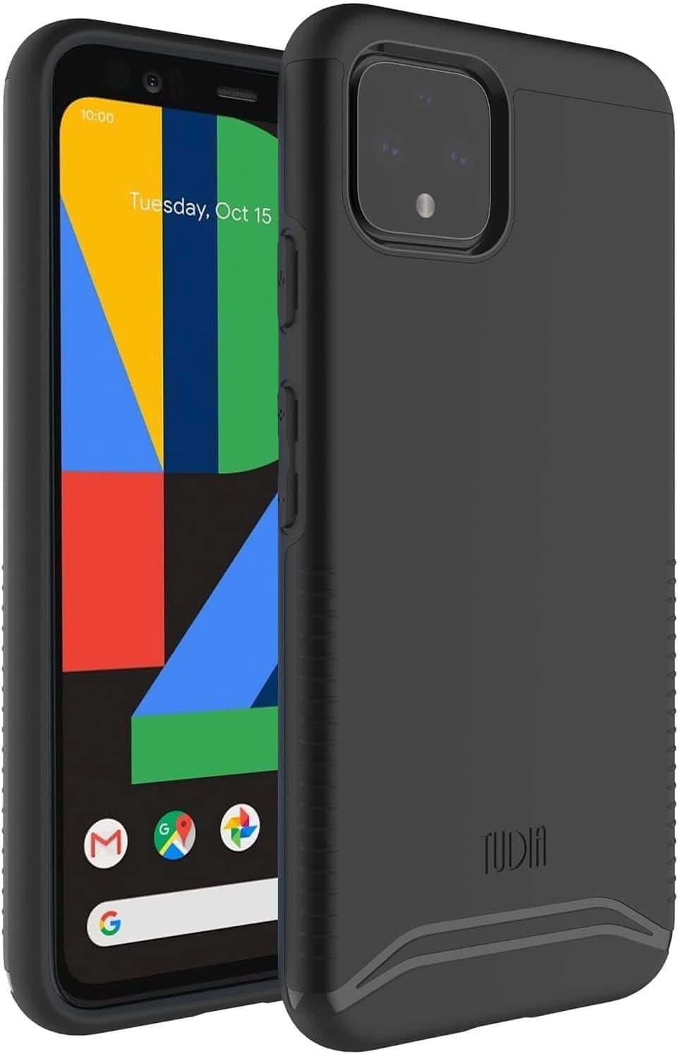 TUDIA - Merge for Google Pixel 4 Case Heavy Duty Slim Protective Phone Case Cover - Matte Black