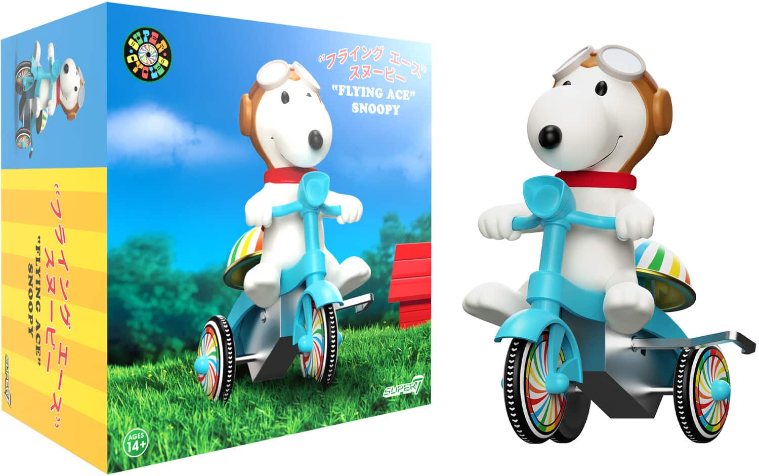 Super7 - Peanuts - Super Cycles - Flying Ace - COLLECTIBLES - Multicolor