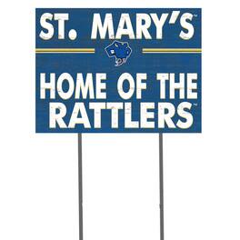 Jardine - St. Mary's University Rattlers 18'' x 24'' I Chose Lawn Sign - Blue