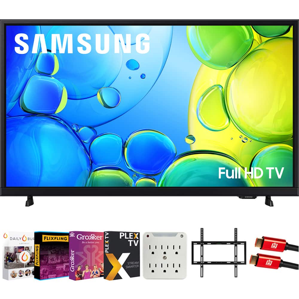 Samsung - 32" F6000F Series FHD Smart TV (2025) with Tech Smart USA Premiere Movies Streaming 2020 Bundle