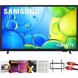 Samsung - 32" F6000F Series FHD Smart TV (2025) with Tech Smart USA Premiere Movies Streaming 2020 Bundle