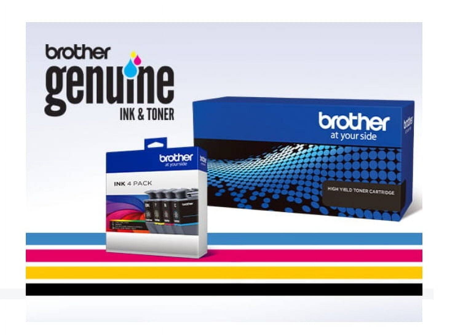 brother genuine INK & TONER, brother at your side, brother yourside, INK 4 PACK, HIGH YIELD TONER CARTRIDGE