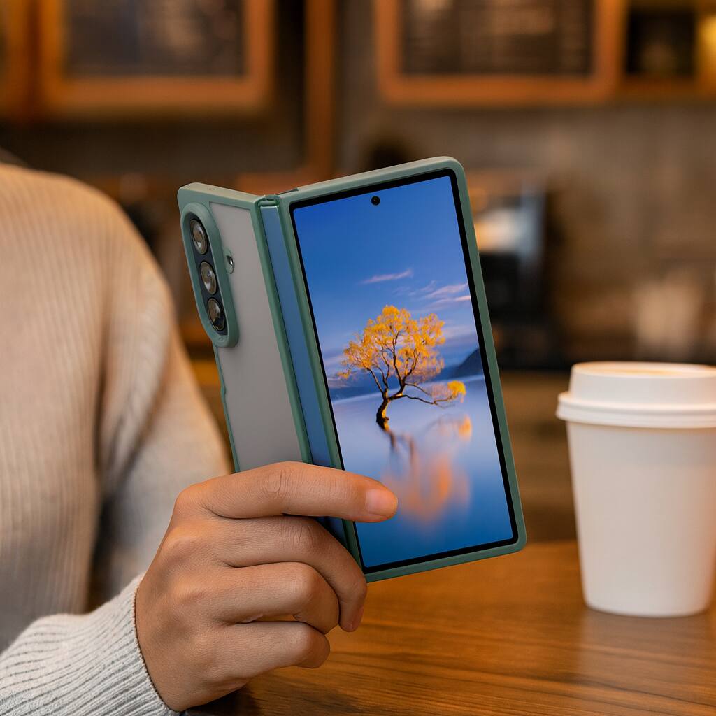 Alt View 10. Sahara - Venture Series Matte Case for Samsung Galaxy Z Fold7 - Cactus Green.