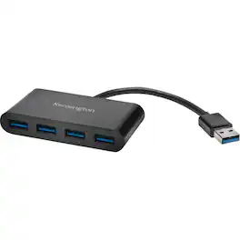 Kensington - UH4000 USB 3.0 4-Port Hub - USB Type A - External - 4 USB Port(s) - 4 USB 3.0 Port(s) - PC, Mac - Unknown