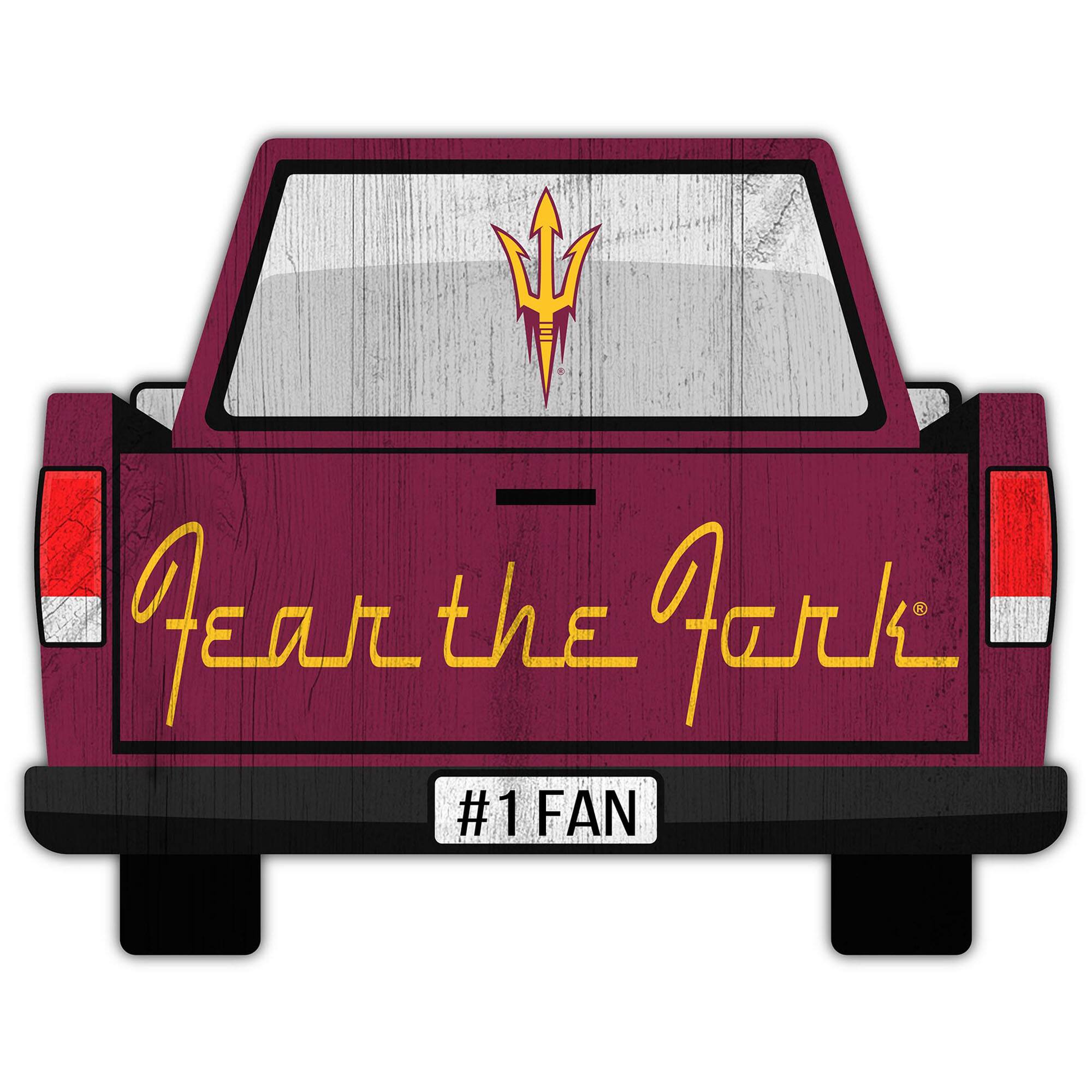 Arizona State Sun Devils 12'' x 12'' Truck Back D-cor
