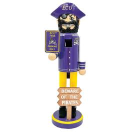 Santa's Workshop - ECU Pirates 12" Beware Nutcracker - Purple