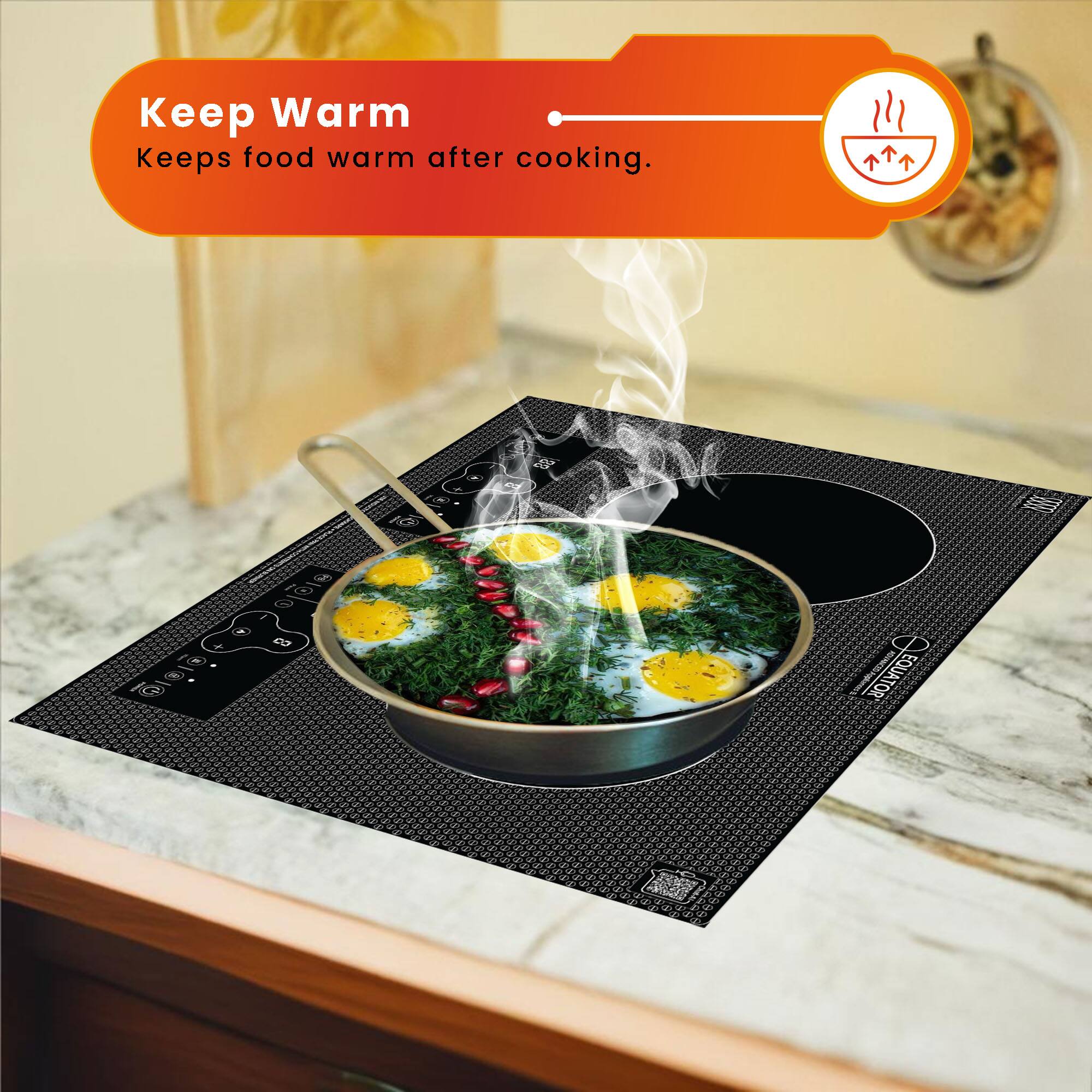 Keep Warm  
Keeps food warm after cooking.