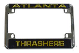 Rico Industries - Atlanta Thrashers Chrome Motorcycle, RV or Trailer License Plate Frame - Multi