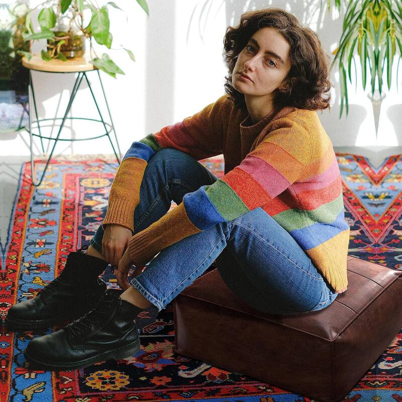 Back. wowmax - Faux Leather Storage Ottoman - Multi-Functional Foot Rest, Hidden Storage Stool for Living Room & Home Decor - Brown.