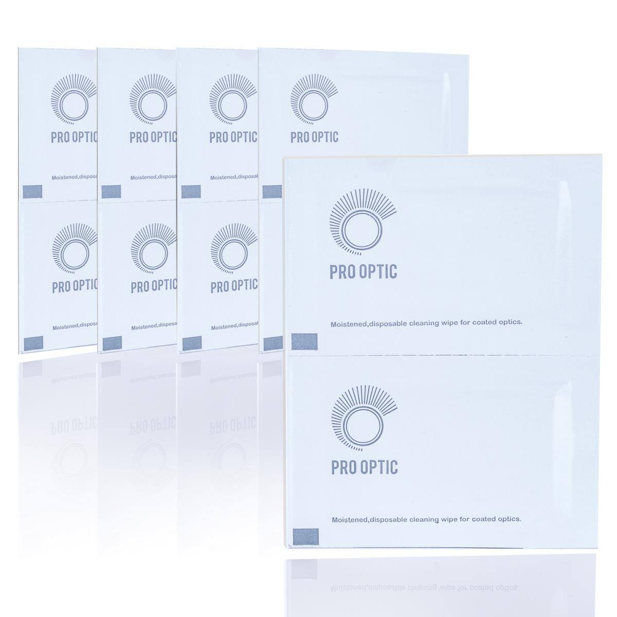 PRO OPTIC  
Moistened, disposable cleaning wipe for coated optics.