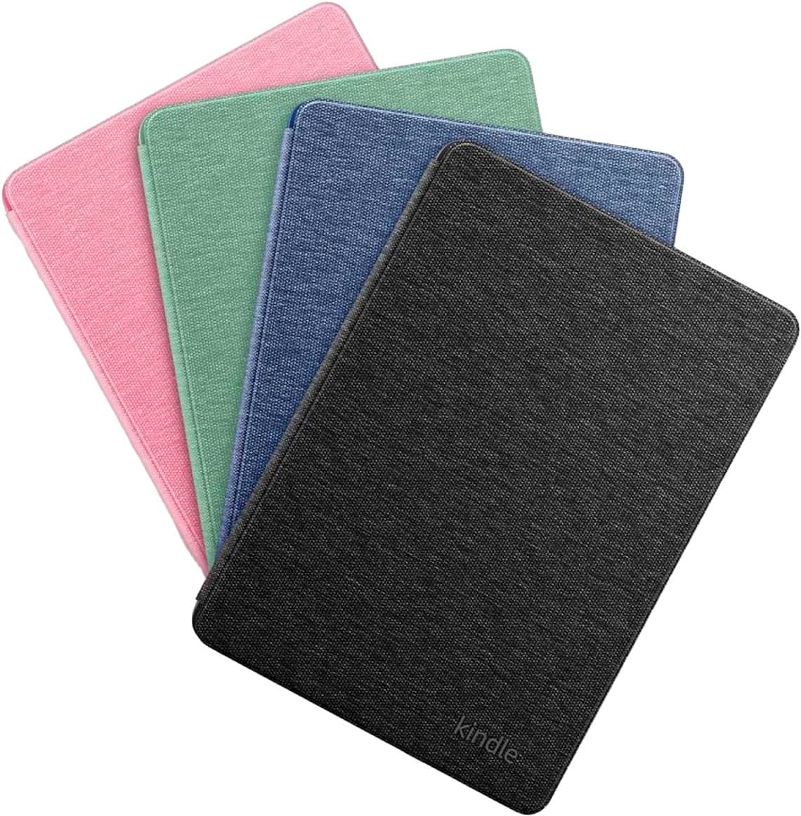 Alt View 13. Amazon - Kindle Case, Thin and Lightweight, Foldable Protective Cover (does not fit Kindle Paperwhite or Colorsoft)- Fabric - Matcha.