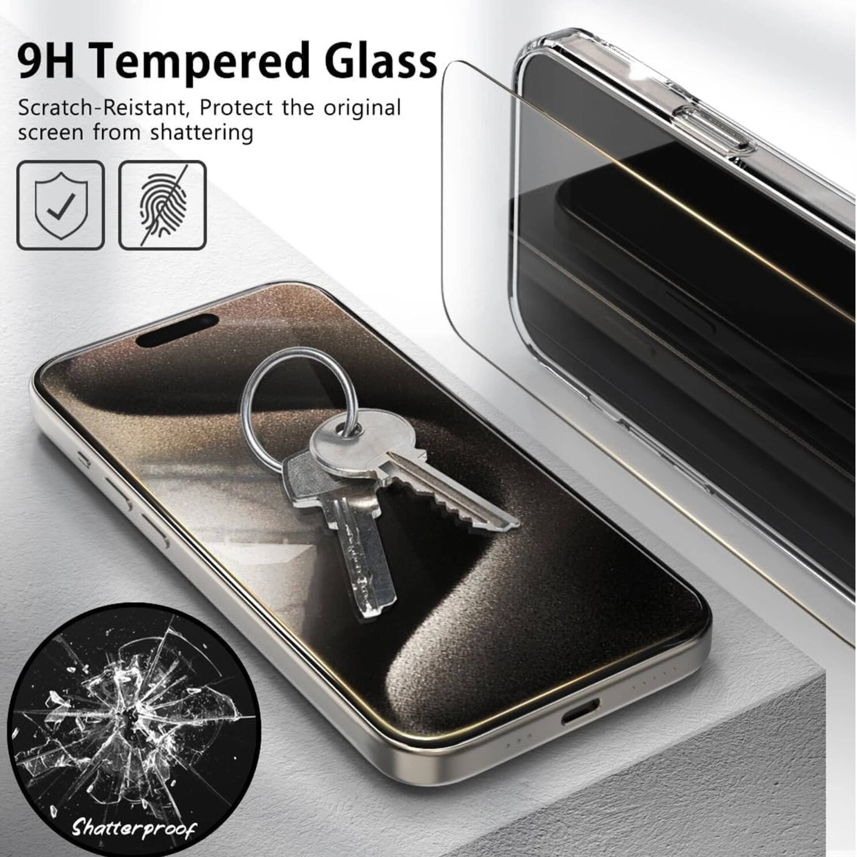 9H Tempered Glass Scratch-Resistant, Protect the original screen from shattering  
Shatterproof