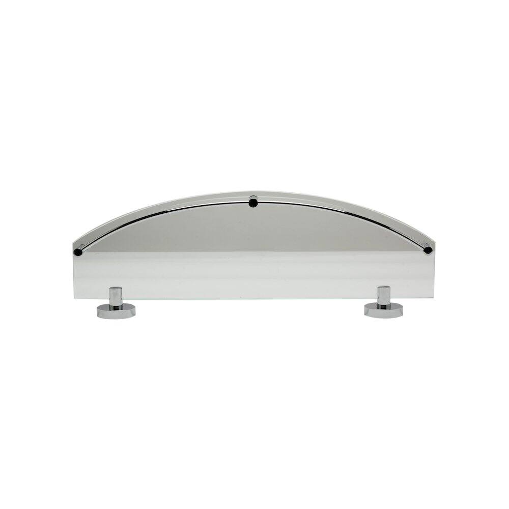 Alt View 1. Alfi - Polished Chrome Wall Mounted Glass Shower Shelf Bathroom Accessory - Polished Chrome.