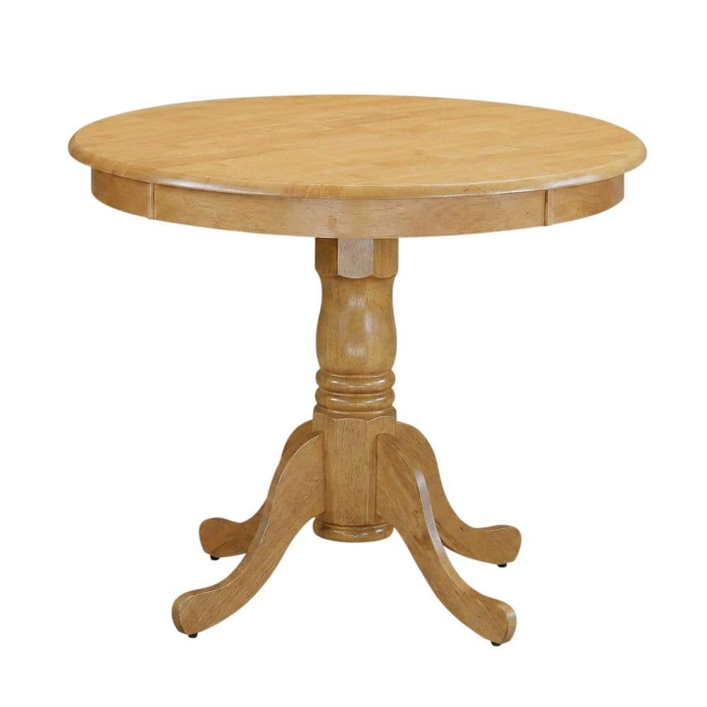 FurniFact - Solid Wood Round Small Kitchen Table & Chairs 3-Piece Dining Set - Oak price history on PriceWatchPro