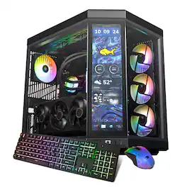 iBUYPOWER - Y70TI Gaming Desktop Touch Screen PC- AMD Ryzen 7 9800X3D, NVIDIA RTX 5080 16GB,32GB DDR5 RGB RAM,2TB SSD _Y70TIBA7N5801 - Black