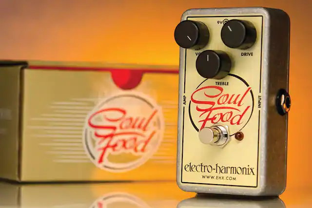 9V
TREBLE
DRIVE
INPUT
OUTPUT
Soul Food
electro-harmonix
www.ehx.com
