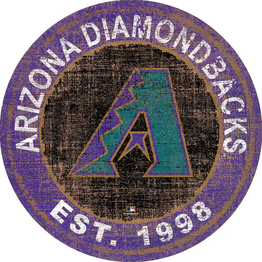 Diamondbacks Emblem Fan Creations Arizona Diamondbacks 24'' Round Heritage Logo Sign ...