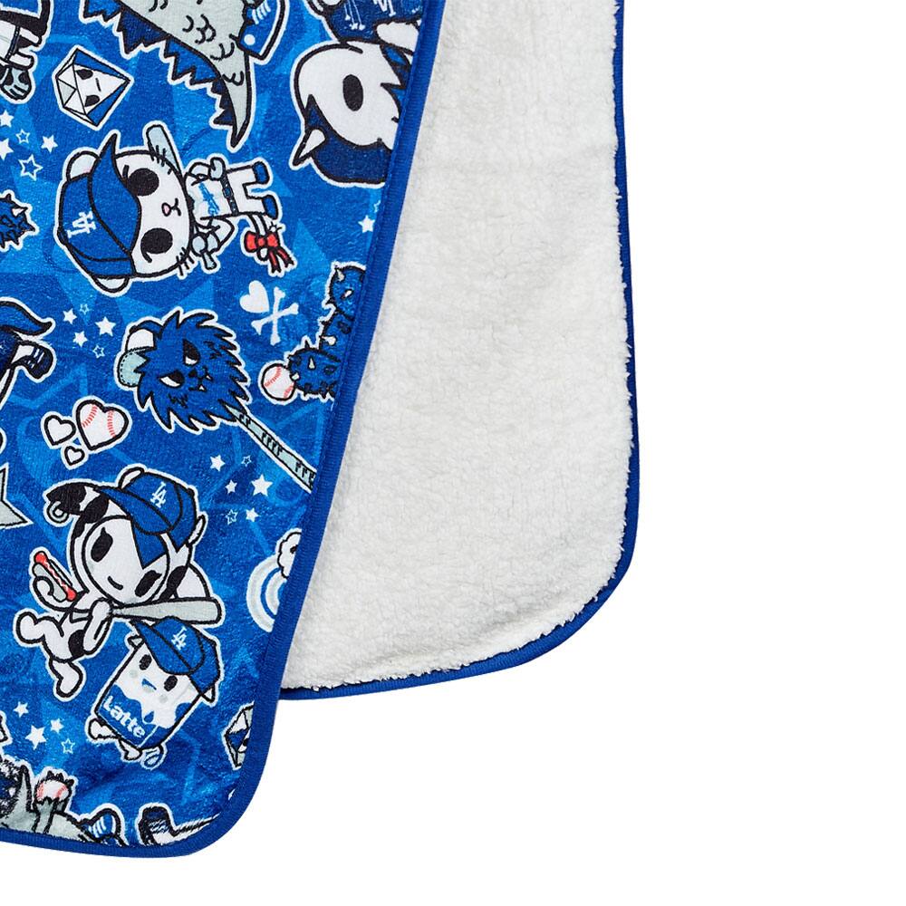 Alt View 1. tokidoki - Los Angeles Dodgers 60" x 50" Plush Blanket - Multicolor.