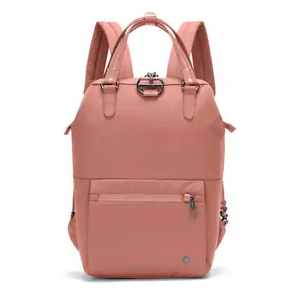 Front. Pacsafe - Pacsafe Citysafe CX mini backpack (Econyl Rose) - Econyl Rose.