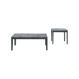 Coaster Co. of America - Mozzi 2-piece Coffee and End Table Set Grey Faux Marble - Gray