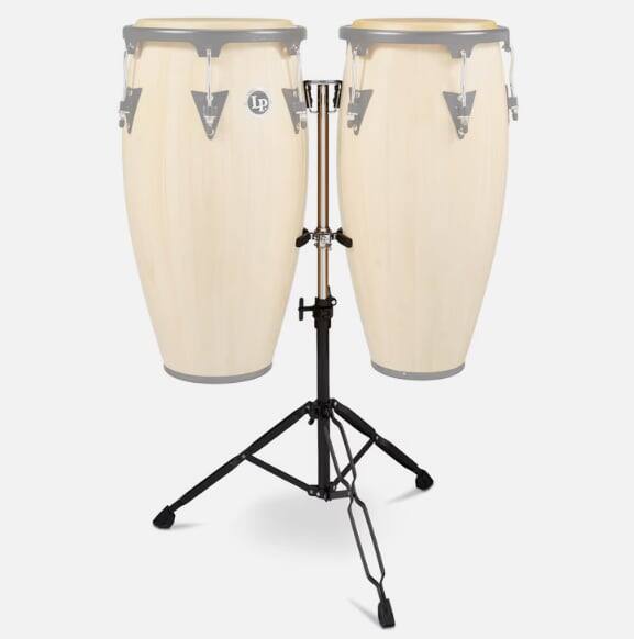 Latin Percussion - Aspire Slide Mount Double Conga Stand, Double-Braced Steel Stand for 2 Congas, Height Adjustable, with Memory Clamp price history on PriceWatchPro