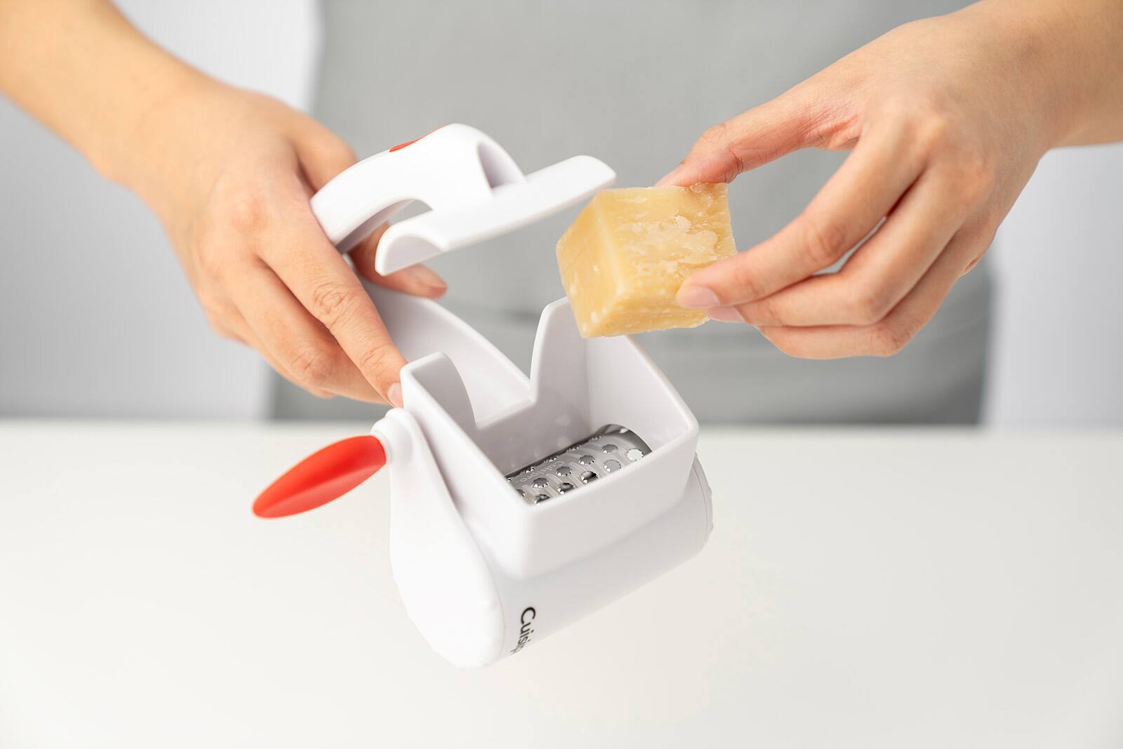Alt View 2. Cuisipro - Surface Glide Technology Rotary Dual Grater White - White.