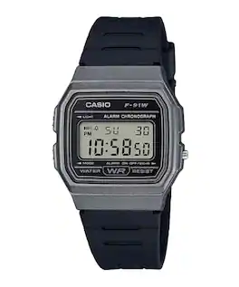 Casio - Men's Classic Digital Watch with Band - F-91WM-1BCF - Black