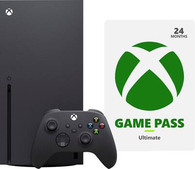 Xbox Series X 1TB with 24 months of Xbox Game Pass Ultimate Bundle Xbox Series X 1TB with 24 months of Xbox Game Pass Ultimate Bundle