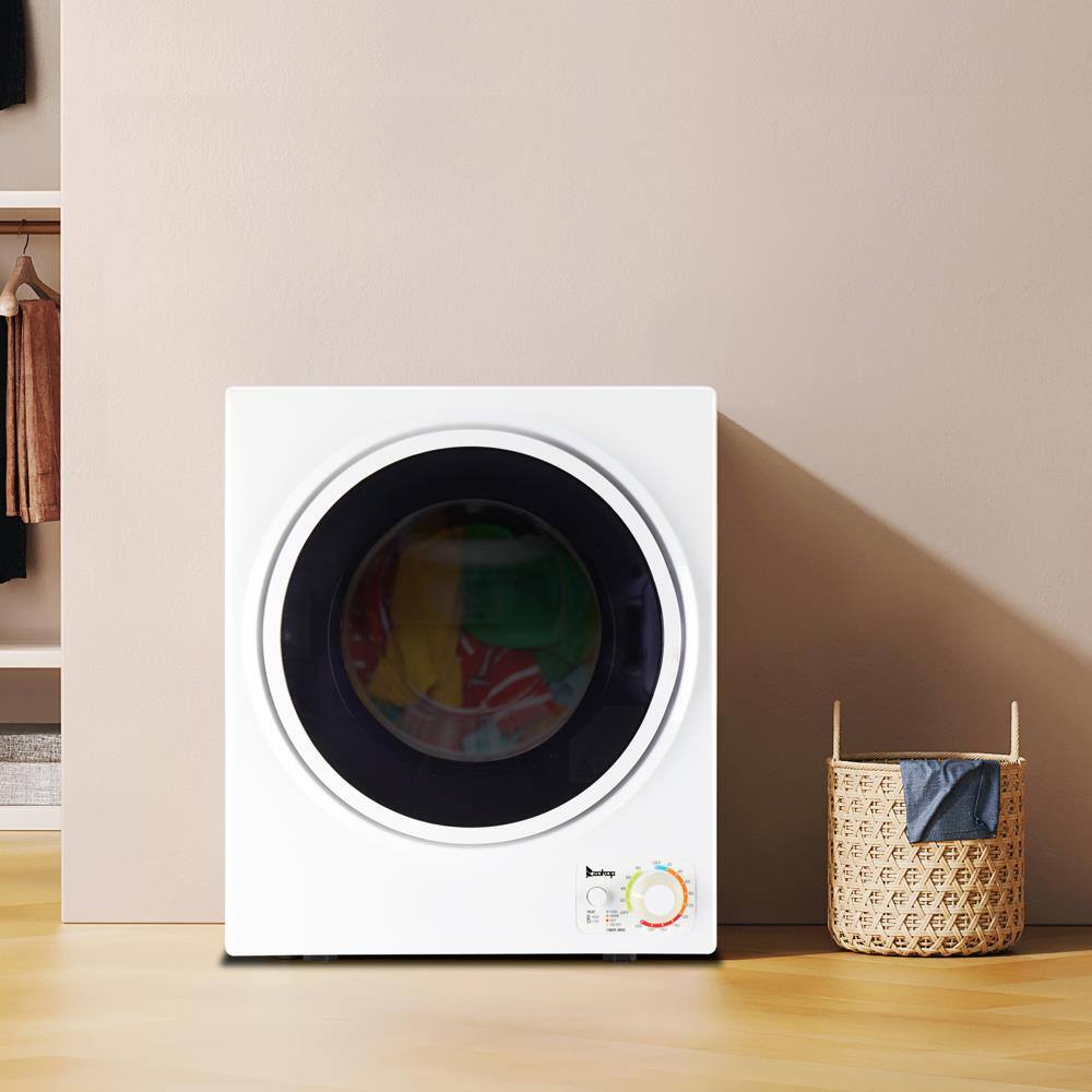 Alt View 6. Winado - 1.5 Cu.Ft Portable Clothes Dryer, High End Laundry Front Load Tumble Dryer Machine Stainless Steel Tub & Simple Control - White.