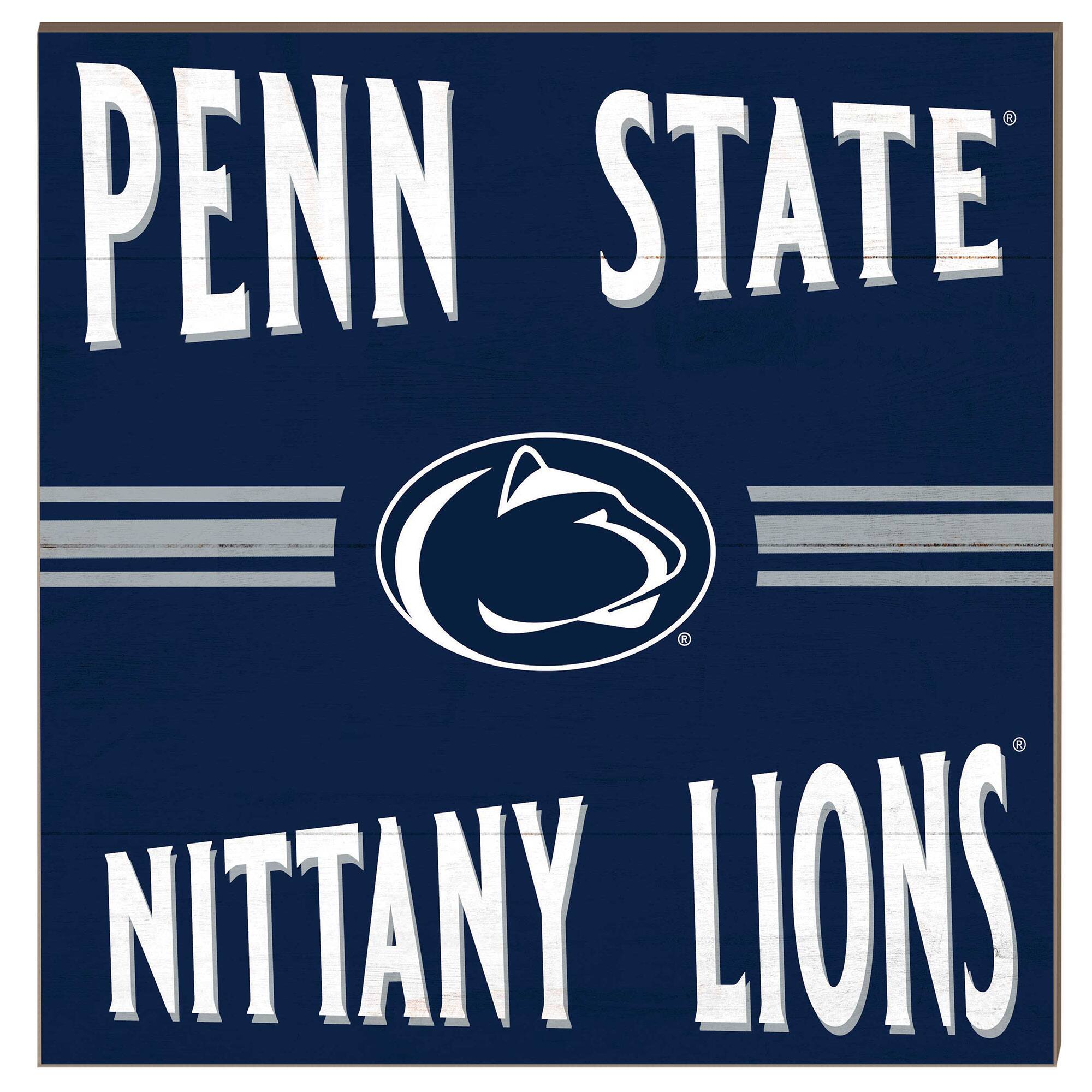 Penn State Nittany Lions 10'' x 10'' Retro Team Sign