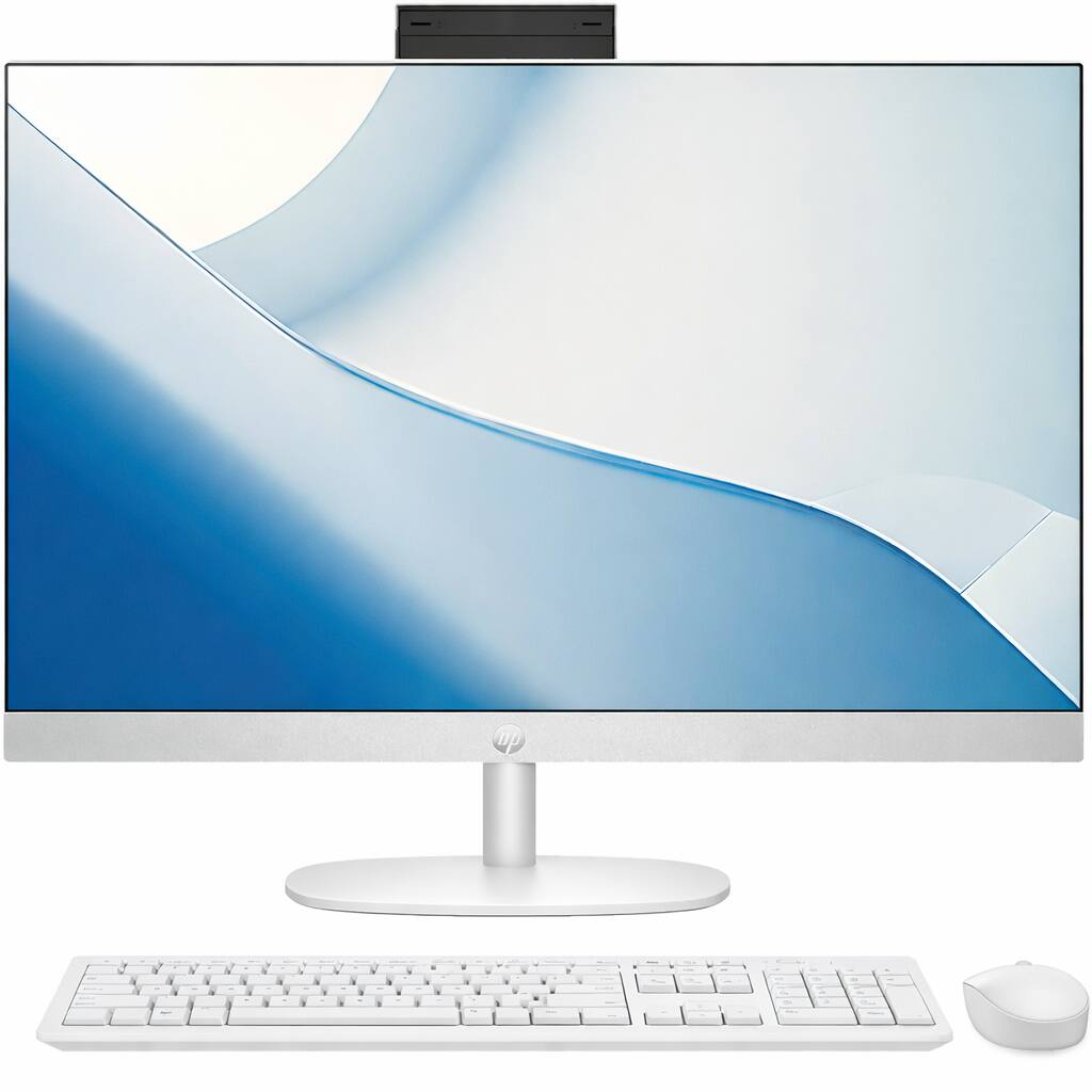 Alt View 8. HP - HP 24 All-in-One 23.8 FHD Display (i5-1334U, 8GB, 512GB SSD, Intel UHD, WiFi 6, Webcam, Win 11 Home) w/USB Hub - Shell White.