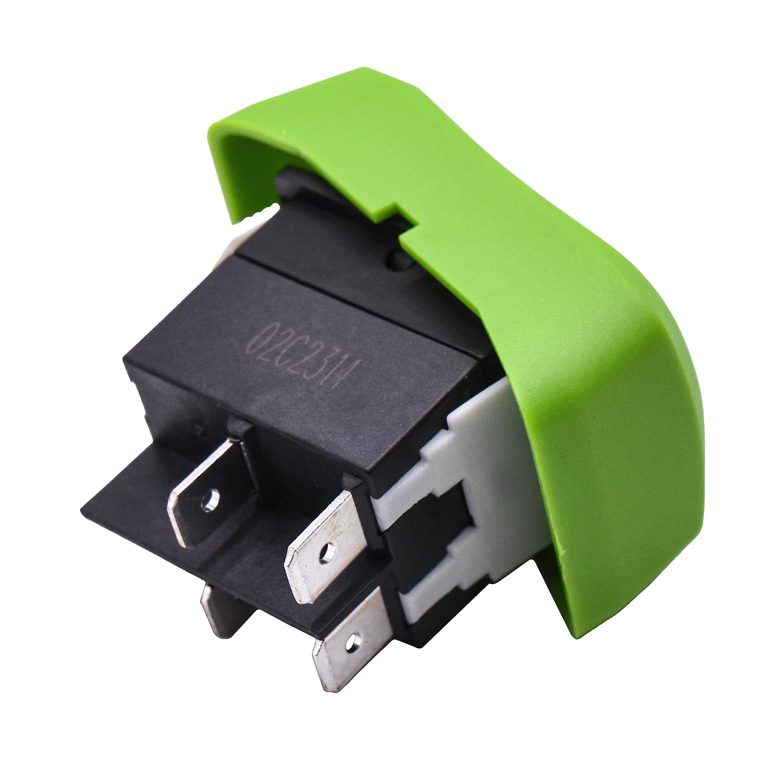 Left. HQRP - On-Off Rocker Switch 4-Prong 20 A 125 V-250 V UL Listed for KEDU HY12-9-7 - green.